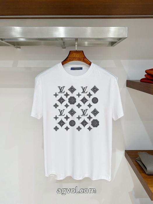 優しげ人気アイテム 夏に爆発的な人気 限定生産品激安 ブランド 通販LOUIS VUITTON半袖Tシャツ_0_3