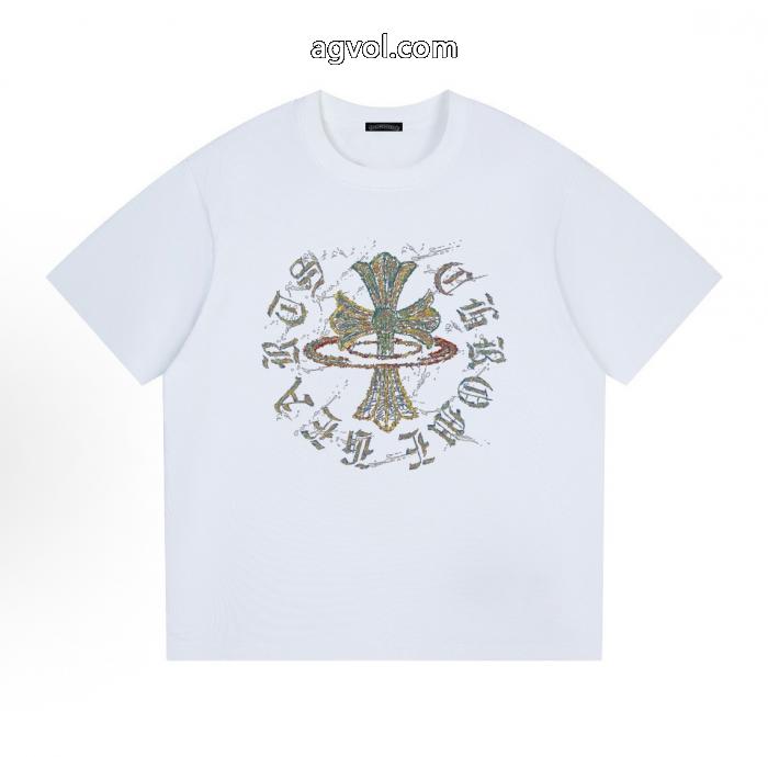 ブランド コピー半袖TシャツCHROME HEARTS高級感UP 大人気商品 高品質な商品_0_1