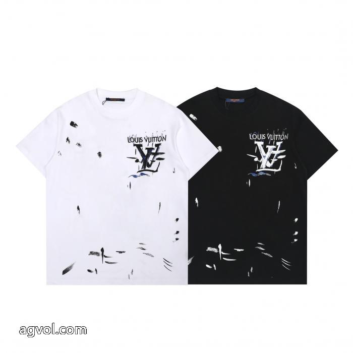 ブランド 品 コピーLOUIS VUITTON人気新作登場 完売品！ 品質保証お買い得半袖Tシャツ_0_1