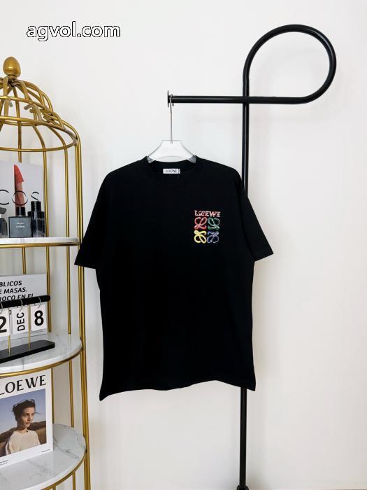 ブランド コピー ショップLOEWE天然着色 極上の着心地 個性的 半袖Tシャツ_0_2