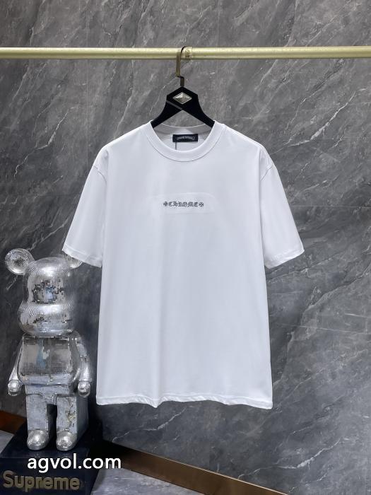 偽 ブランド 販売CHROME HEARTS半袖Tシャツ知的な雰囲気夏着物 格好良い 最安価格新品_0_2