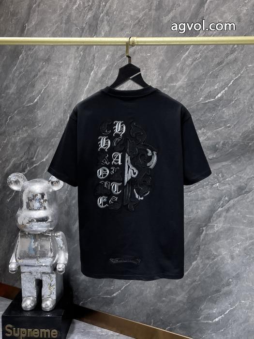偽 ブランド 販売CHROME HEARTS半袖Tシャツ知的な雰囲気夏着物 格好良い 最安価格新品_0_3