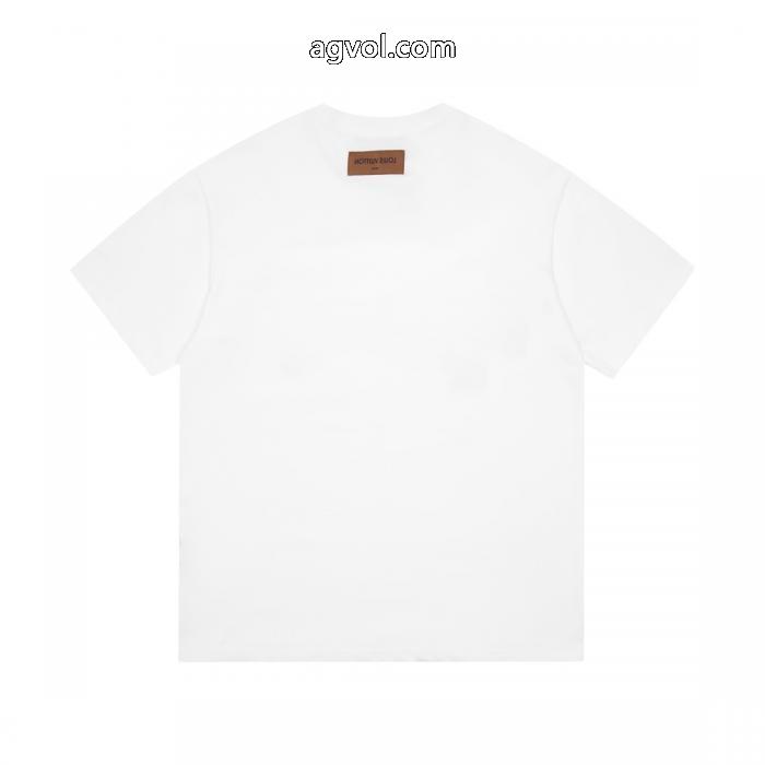 偽 ブランド 通販ゆびわ セレブ多数愛用 極上の着心地半袖TシャツLOUIS VUITTON_0_1