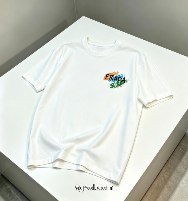 スーパー コピー 安心海外モデル 華やかな印象に 最安値2026半袖Tシャツプラダ_0_2