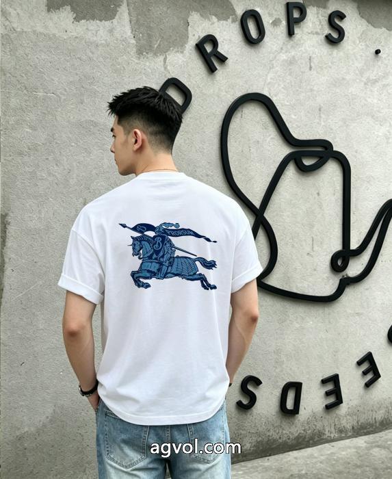 BURBERRY偽 ブランド 販売人気定番低価 お洒落スタイル レビュー高い半袖Tシャツ_0_1