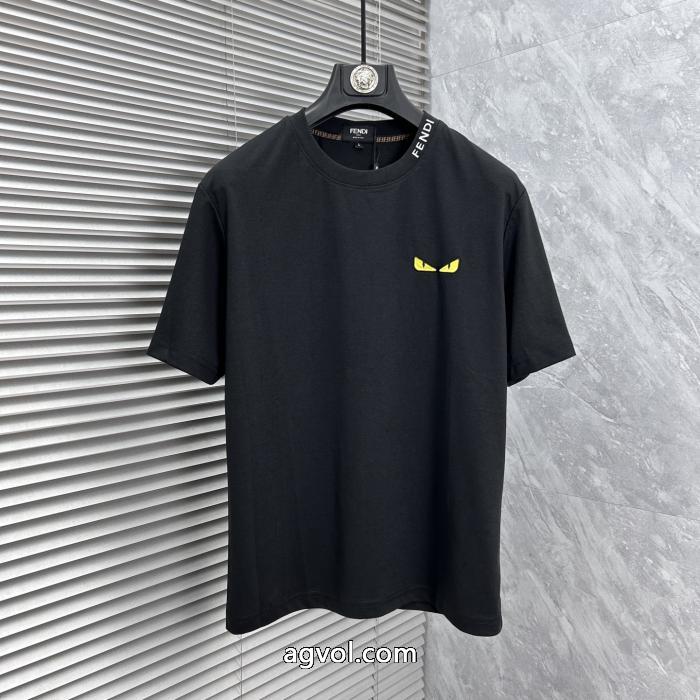 ブランド 通販半袖TシャツFENDI定番人気　薄手柔らか 人気の高い 国内配送_0_2