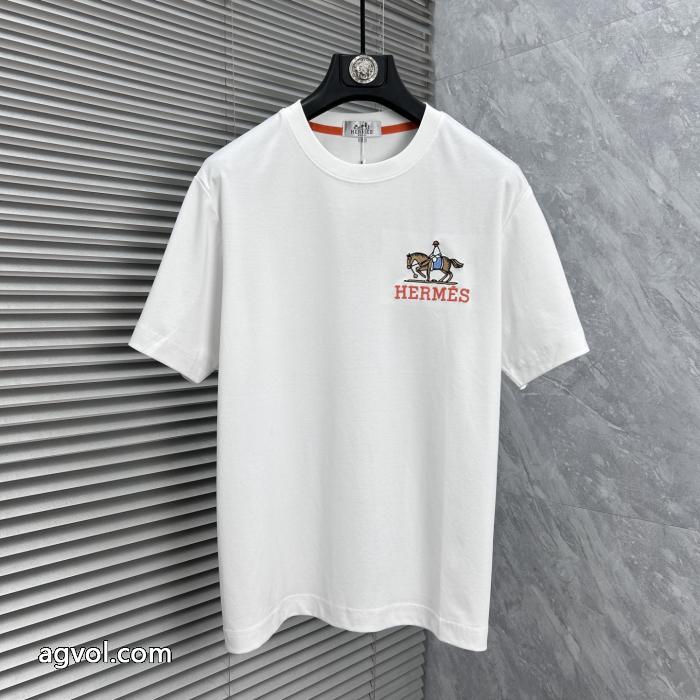 限定SALE 鮮度が手に入る 人気名品半袖TシャツHERMESスーパー コピー 販売_0_3