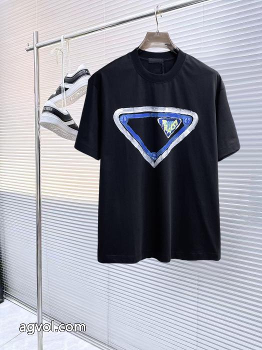 赤字覚悟の超破格 新作多色!! 精巧な逸品半袖Tシャツブランド 偽物 激安 通販PRADA_0_2