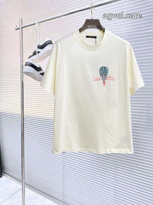 通販 ブランド着心地良く 2026季節限定 憧れブランドルイ ヴィトン半袖Tシャツ_0_3