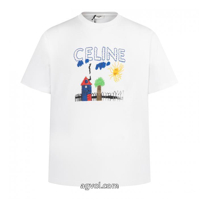 コピー ブランド 販売ハイグレード 希少大人気 大人っぼいt恤CELINE._0_0