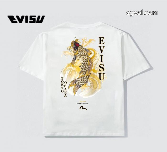 2026最安値！ 超激得新品 知的な雰囲気夏着物激安 通販 ブランド半袖TシャツEVISU_0_1