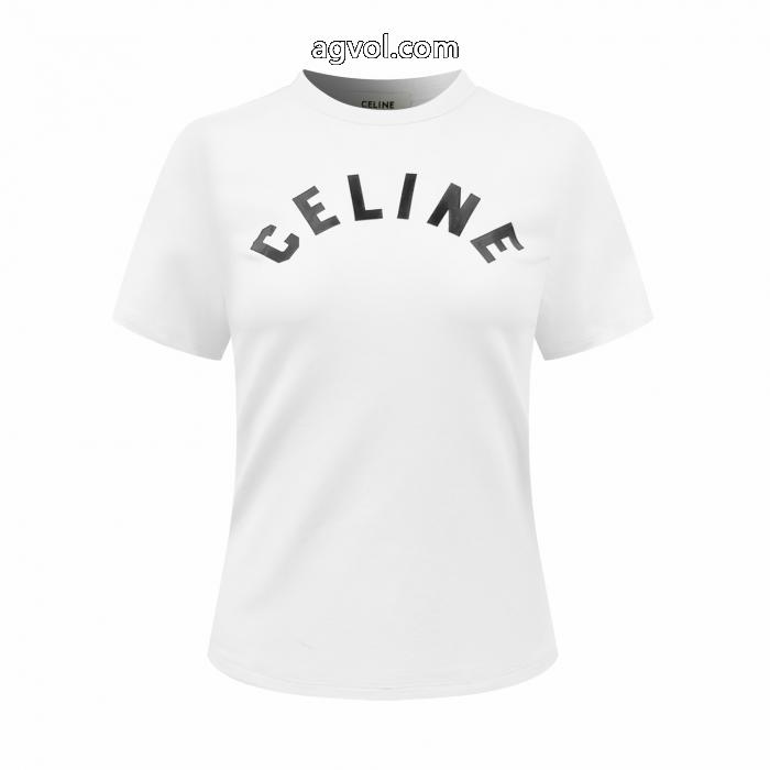 ブランド コピー使い勝手の良い セレブも多数愛用 最新 話題沸騰中CELINE半袖Tシャツ_0_0