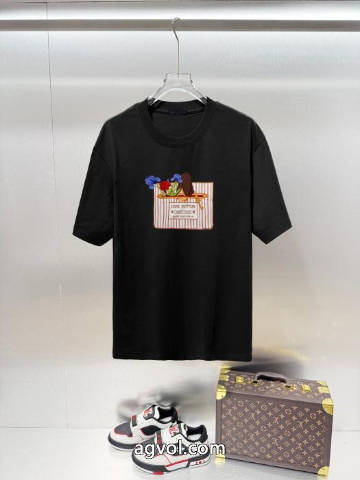 洗練デザイン 良好品 人気定番得価LOUIS VUITTON半袖Tシャツブランド 品 スーパー コピー_0_3