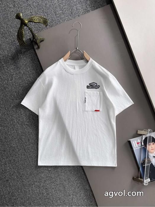 半袖Tシャツオーバーサイズ 首胸ロゴ 安定感がありスーパー コピー 安心balenciaga_0_2