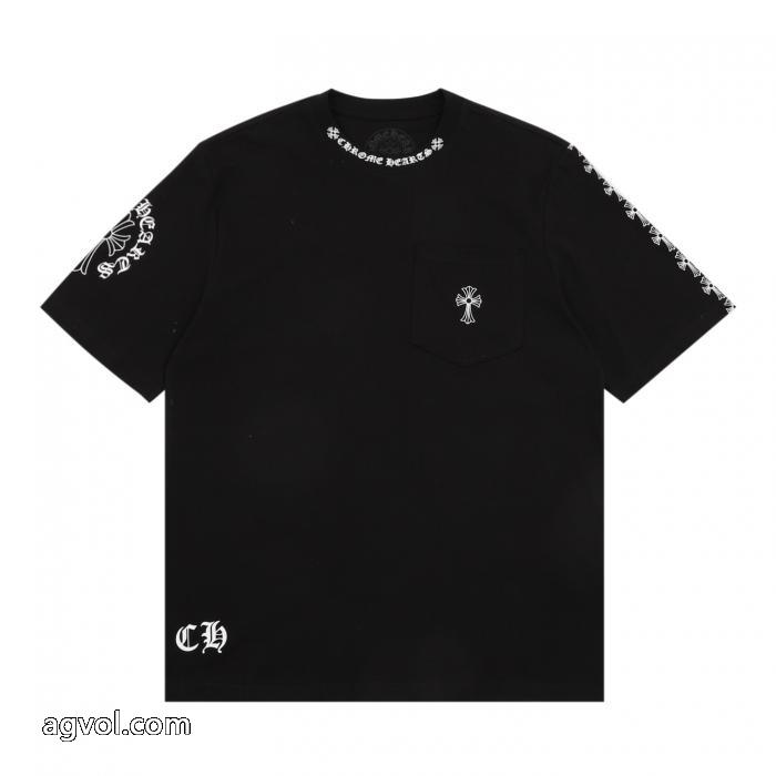 半袖Tシャツ偽物 ブランドロゴがかっこいい 個性派 今年注目な新品セールCHROME HEARTS_0_2