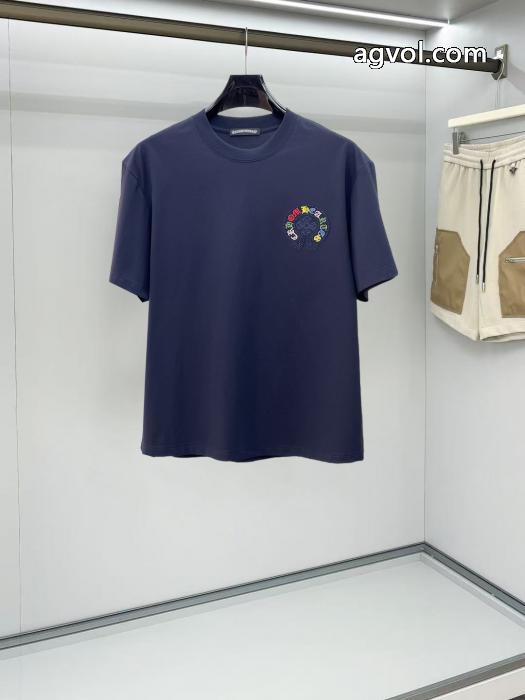 ブランド 偽物 通販お得な価格で登場 夏のいいのアイテム お得260%新品半袖TシャツCHROME HEARTS_0_1