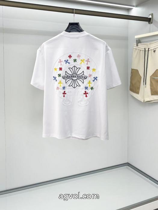 ブランド 偽物 通販お得な価格で登場 夏のいいのアイテム お得260%新品半袖TシャツCHROME HEARTS_0_3