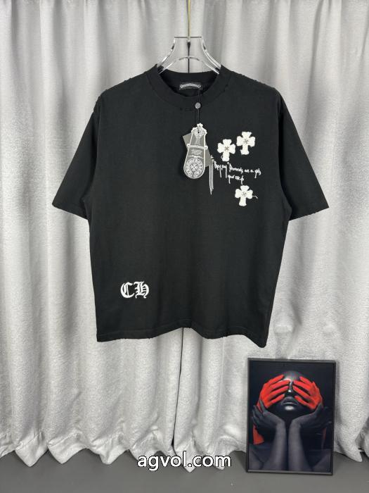 ブランド コピー 優良国内即納関税なし 超高機能 HOT新作登場半袖TシャツCHROME HEARTS_0_0