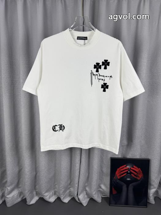 ブランド コピー 優良国内即納関税なし 超高機能 HOT新作登場半袖TシャツCHROME HEARTS_0_3