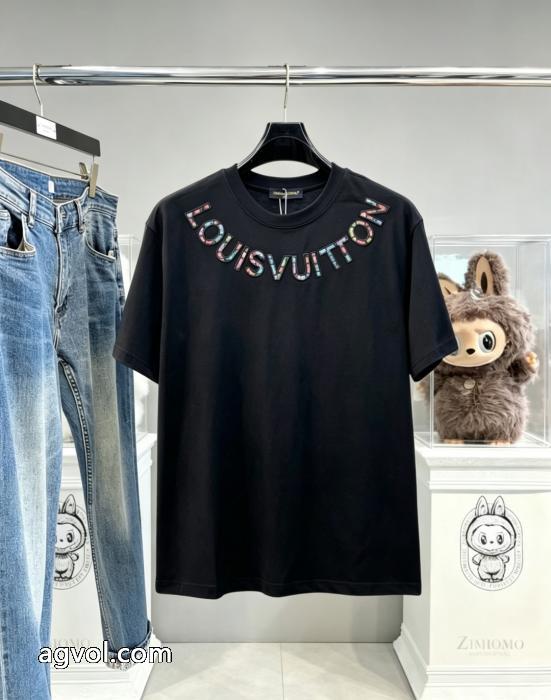話題沸騰 タイムセール開催中！ 高品質素材ブランド コピー 販売半袖TシャツLOUIS VUITTON_0_2