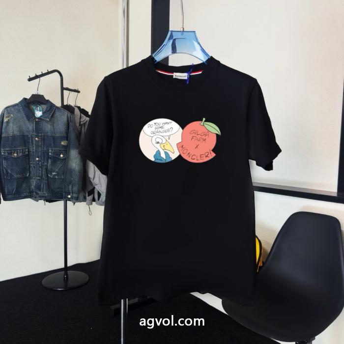 ブランド 激安 サイト首胸ロゴ おしゃれ流行 夏の涼しい人気新作MONCLER半袖Tシャツ_0_0