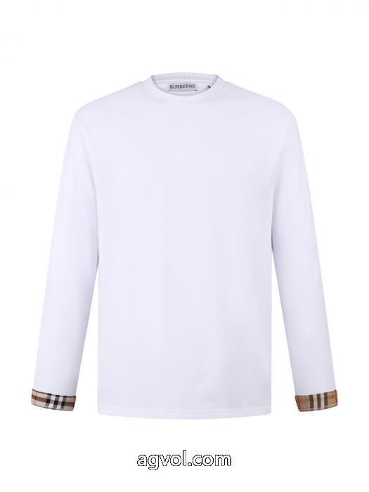 爆買いセール 清潔感の高い新品 ファッションスタッズ通販 ブランドBURBERRY長袖Tシャツ_0_1