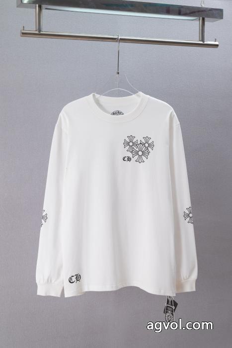 CHROME HEARTS2026新入荷 2026年夏の新作 風通しの良いフレアスーパー コピー どこで 買える長袖Tシャツ_0_0