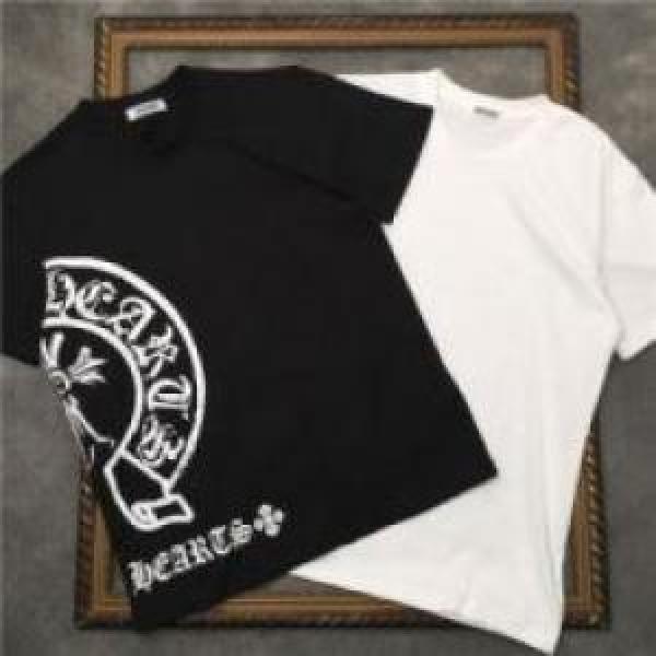 2026  高級感ある CHROME HEARTSコピー 半袖Tシャツ 快適 2色可選 クロムハーツコピー