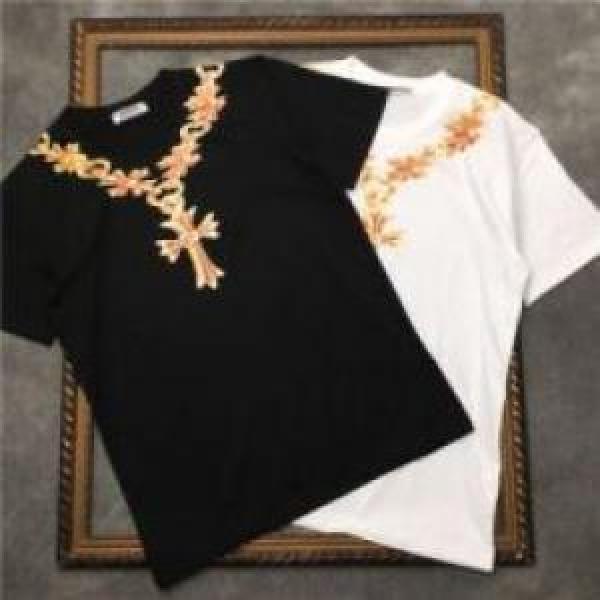 自分らしいスタイリング 半袖Tシャツ クロムハーツコピー 最安値に挑戦 2色可選 2026 CHROME HEARTSコピー
