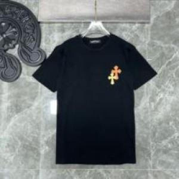 セール中 2色可選 半袖Tシャツ クロムハーツコピー 2026 CHROME HEARTSコピー 吸汗性に優れ