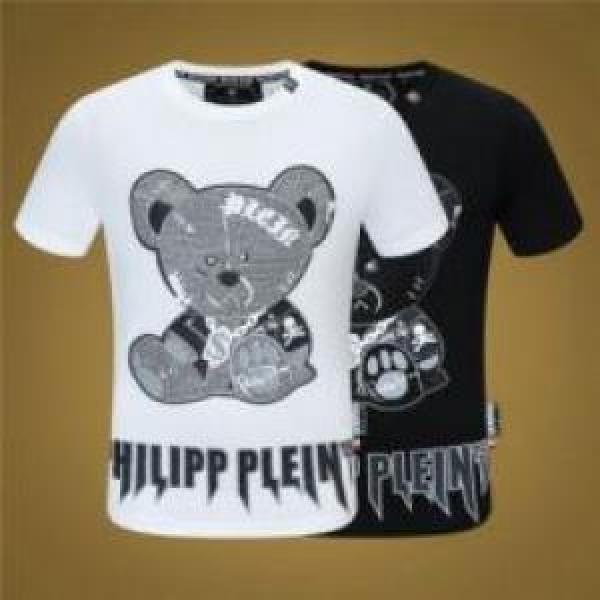 小さめ おしゃれ かわいい 人気 軽い フィリッププレイン PHILIPP PLEIN 2026春夏 半袖Tシャツ PHILIPP PLEINコピーブランド 快適な着心地 2色可選