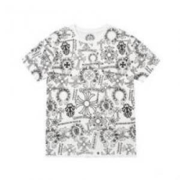 人気商品登場 収縮性のある 2色可選 2026 CHROME HEARTSコピー 半袖Tシャツ クロムハーツコピー