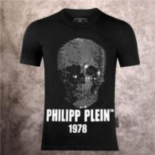 好評でした 2026春夏 半袖Tシャツ フィリッププレイン PHILIPP PLEIN PHILIPP PLEIN偽物ブランド クールビズ 2色可選