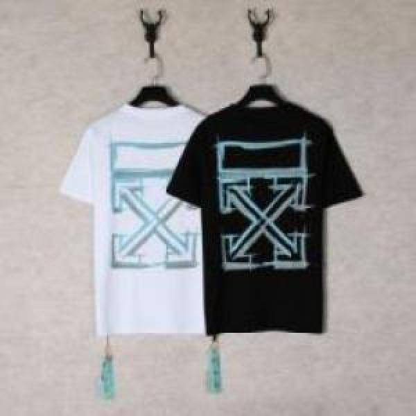 セレブ風 2026 肌触りの気持ちい〜 2色可選  OFF-WHITEコピー  オフホワイトコピー 半袖Tシャツ