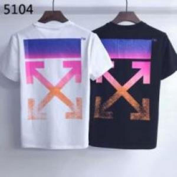 魅惑 2025 肌触りの気持ちい〜 オフホワイトコピー  半袖Tシャツ 2色可選 OFF-WHITEコピー