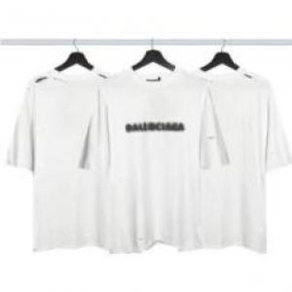 個性派 バレンシアガコピー BALENCIAGAコピー 2026 半袖Tシャツ 縦には伸びにくい
