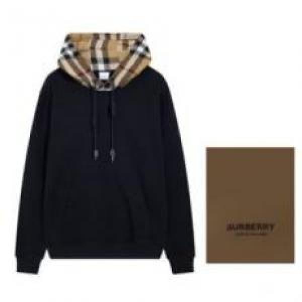 大絶賛の履き心地 2025 BURBERRYコピー パーカー osゆったり痩せて見える バーバリーコピー 3色可選