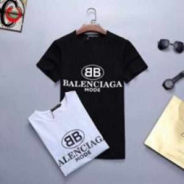 クールビズ バレンシアガコピー 2色可選  BALENCIAGAコピー  半袖Tシャツ 2026 個性的なデザイン