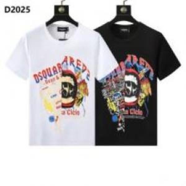 2026 上質 DSQUARED2コピー  半袖Tシャツ 超目玉 肌に馴染みやすい  2色可選  ディースクエアードコピー