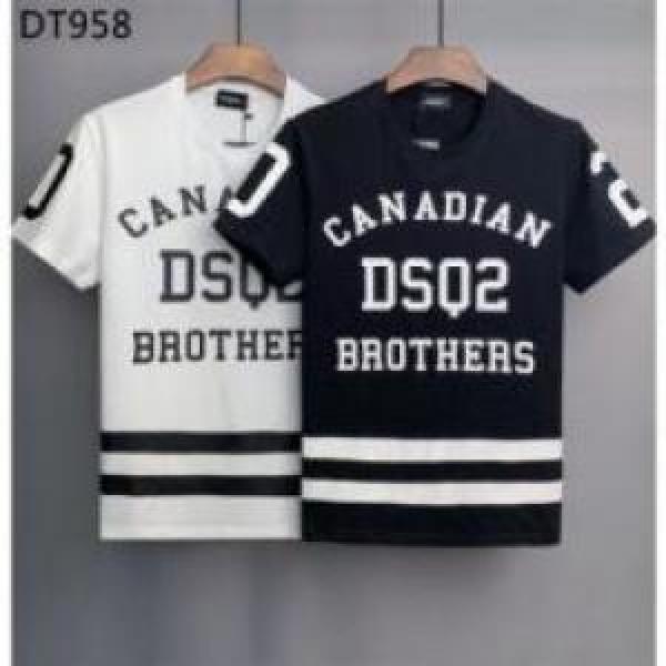 数に限りがある ディースクエアードコピー 薄手 DSQUARED2コピー  半袖Tシャツ 2026 2色可選 デザイン性の高い