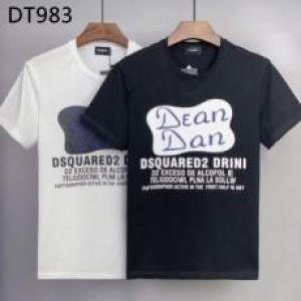 DSQUARED2コピー 2026 2色可選 ディースクエアードコピー 特別人気感謝SALE 半袖Tシャツ 吸汗性に優れ