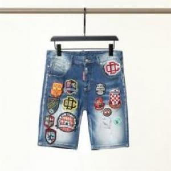 ショートパンツ ジーンズ ディースクエアードコピー 2026 しっかりとしたデニム地 DSQUARED2コピー