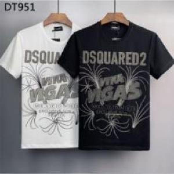 高品質 半袖Tシャツ2025 流行に関係なく長年愛用できる  DSQUARED2コピー ディースクエアードコピー 2色可選