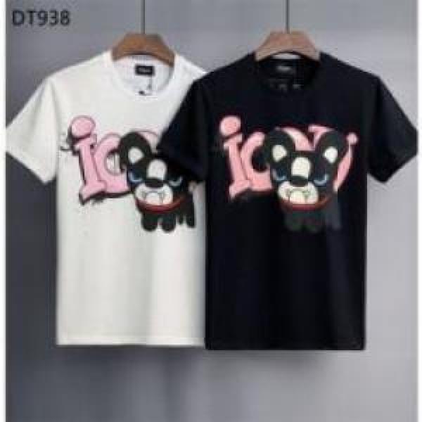 セレブ風 ファション性の高い  2025 ディースクエアードコピー DSQUARED2コピー 半袖Tシャツ 2色可選