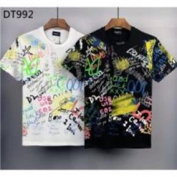魅惑 気軽にカジュアルに使える 半袖Tシャツ ディースクエアードコピー 2026 2色可選   DSQUARED2コピー