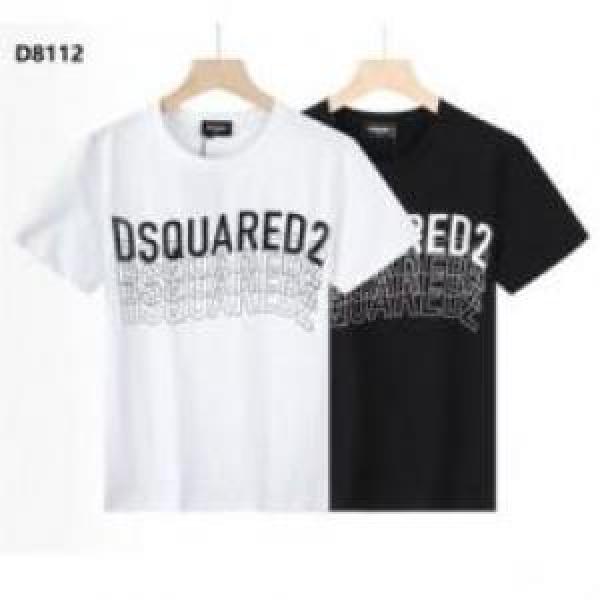 半袖Tシャツ ディースクエアードコピー  DSQUARED2コピー  今からの季節にピッタリ 2026  肌に密着 2色可選