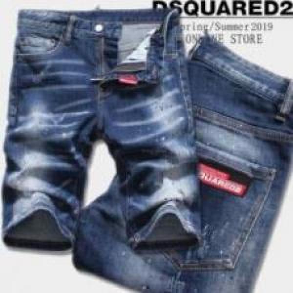ダメージ加工 ジーンズ  DSQUARED2コピー ショートパンツ ディースクエアードコピー 2025