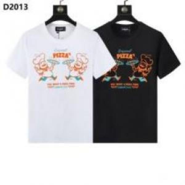 海外セレブ定番愛用 2026 2色可選 DSQUARED2コピー 半袖Tシャツ 着心地満点 ディースクエアードコピー
