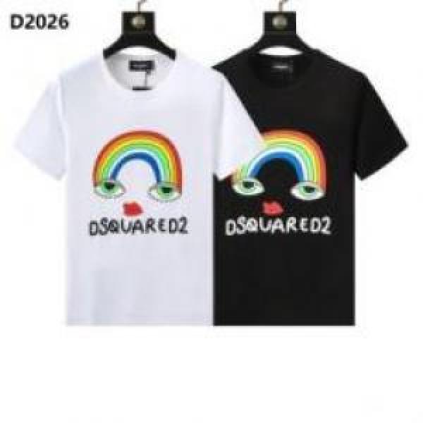 好評でした 魅力的  DSQUARED2コピー ディースクエアードコピー 2026 2色可選 半袖Tシャツ