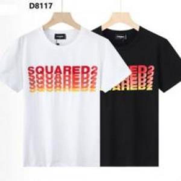 ランキング商品 2色可選 2026  ディースクエアードコピー 半袖Tシャツ DSQUARED2コピー 収縮性のある